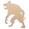 Ferocious Werewolf Monster Halloween Unfinished Wood Shape Piece Cutout for DIY Craft Projects